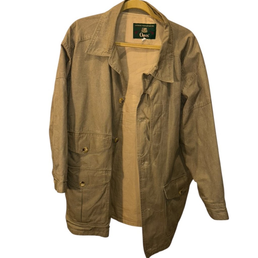 Orvis Olive Green Classic Field Jacket M Spring
